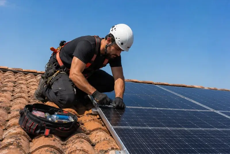 Maintenance et monitoring de panneaux solaires à Meyrannes