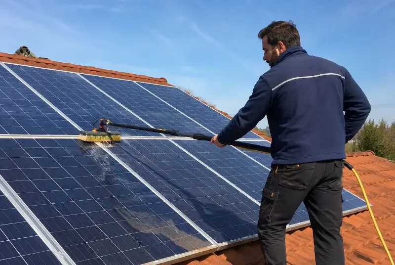Nettoyage et entretien de panneaux solaires à Meyrannes